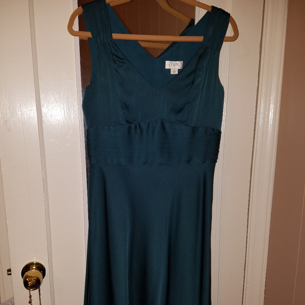 Loft green/ blue dress